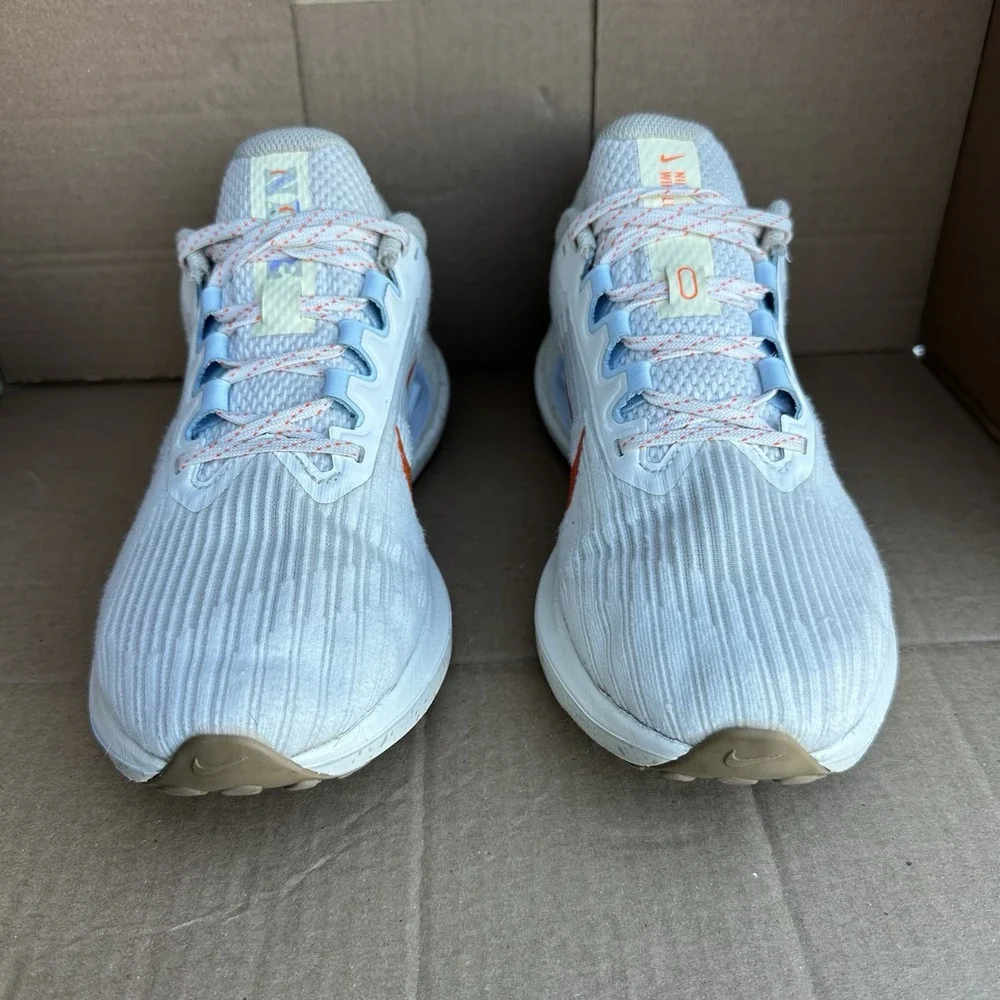 Nike Air Winflo 9 Sail Celestine Blue Womens Size 9 Athletic Sneaker Gym Fitness